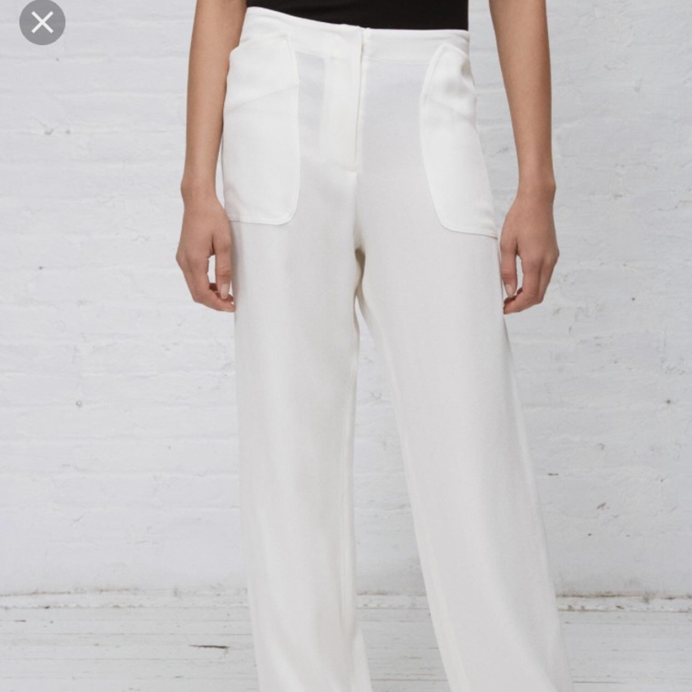 Zero + Maria Cornejo White Pants
